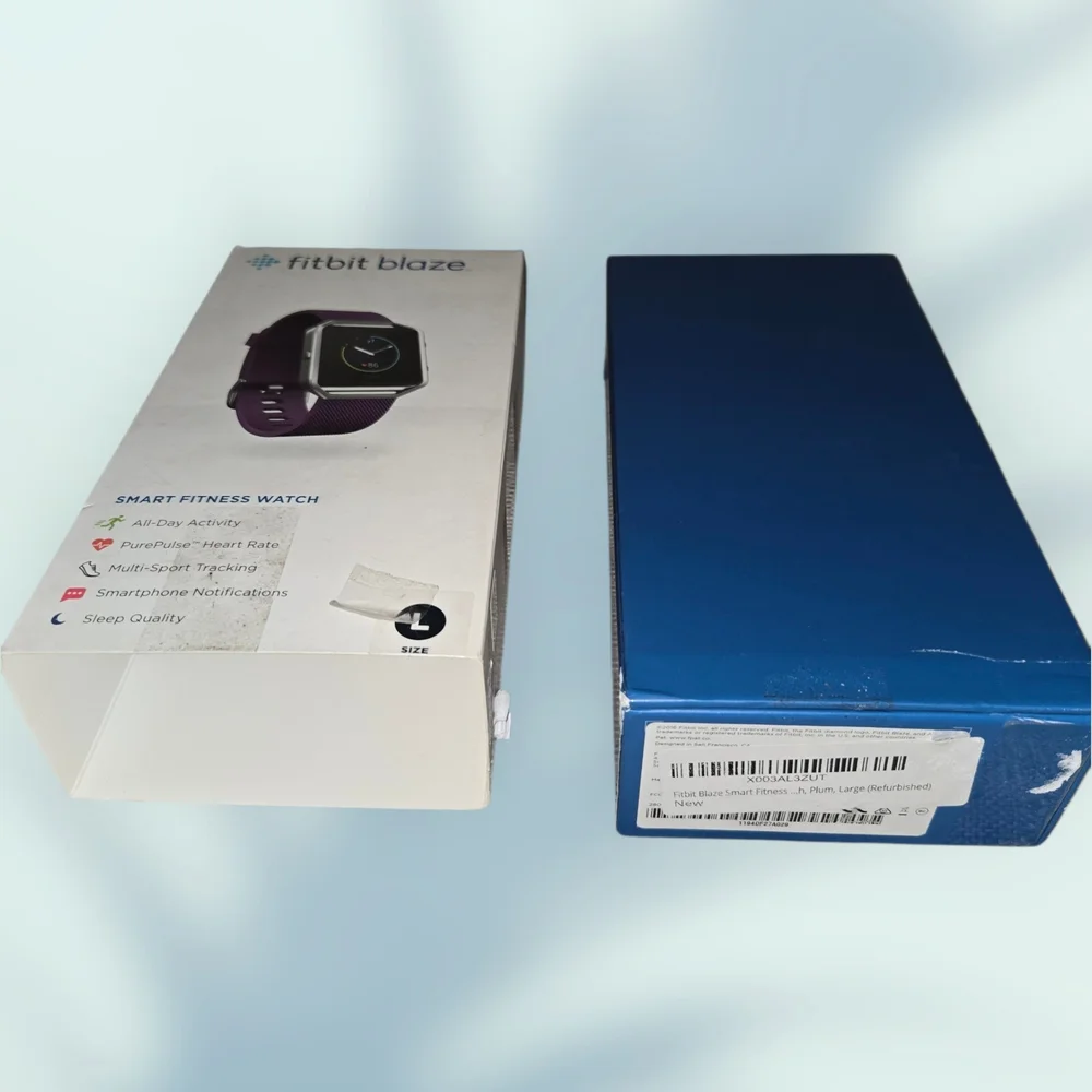Fitbit Blaze Smart Fitness Watch - Plum Size L